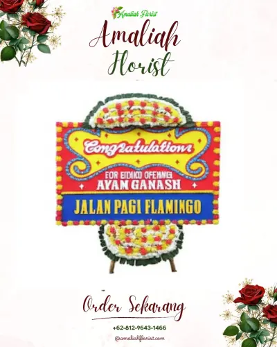 Bunga Papan Congratulation di Sungai Lekop
